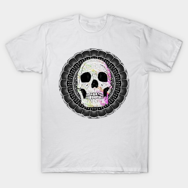 Sugar Skull Mandala T-Shirt by mailboxdisco